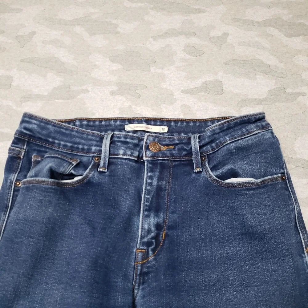 Levi's‎ Jeans Womens 10 Blue Mid Rise Skinny Denim Medium Wash